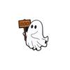 4Styles Halloween Ghost Collection Brooches Cartoon Spooky Hold Knife Heart Drink Design Enamel Pins With Free Shipping
