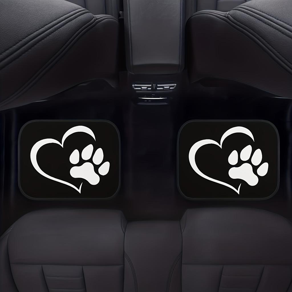 2pcs/4pcs Cartoon Dog Paw Car Foot Pad: Universal Anti-Slip Protection & Dust-Proof Car Accessories for Front & Rear Seats
