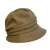 Japanese Bucket Hat Cotton Basin Cap Portable Pleated Women Cap