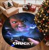 Chucky Pattern Round Rug, Indoor/Outdoor Mat, for Picnic, Gameroom, Bedroom, Office, Living Room, Home Decor Carpet, Birthday Gift
