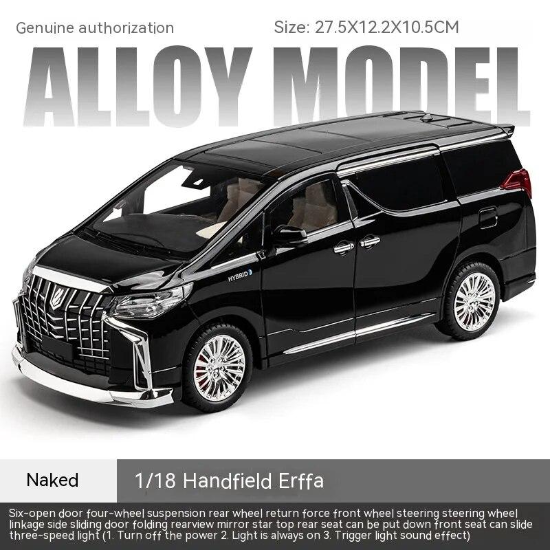 1/18 Scale Toyota Alphard Alloy Model Car - Highly Detailed Collector's Edition - Perfect for Display, Office Decor, Gift