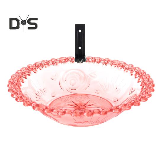 

Кормушка для птиц на открытом воздухе. Прочная конструкция. Легко чистить. Простая установка. Съемная чаша для купания колибри. красный