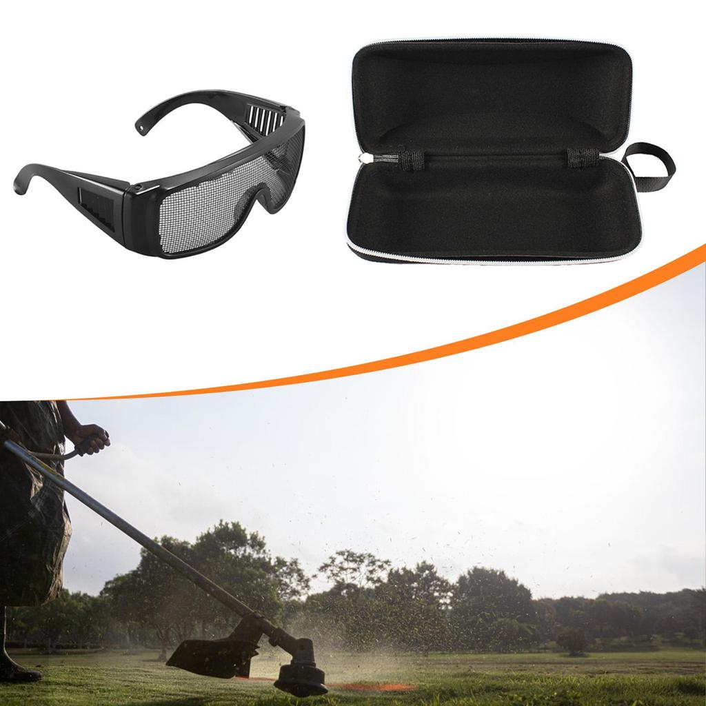 Ochranné brýle Kovové síťované brýle pro práci, sekání trávy, zahradničení