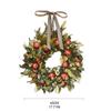 Autumn Fall Front Door Wreath Artificial Pomegranate Fruit Ribbon Bow Realistic Greenery Garland Hanging Onrmanet Thanks
