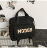 Schoolbag trendy cool fashion versatile backpack junior high school student schoolbag simple large capacity letter casual couple backpack