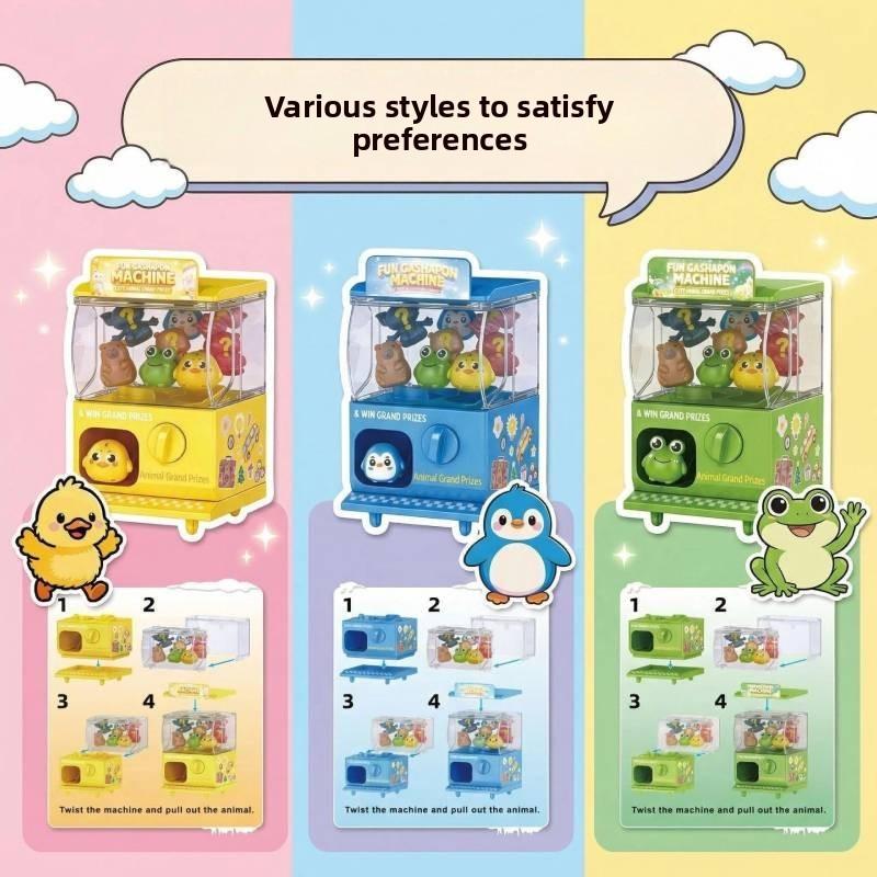 Mini Capsule Vending Machine Toy For Kids Plastic Collectible Gacha Capsule Fun Gift