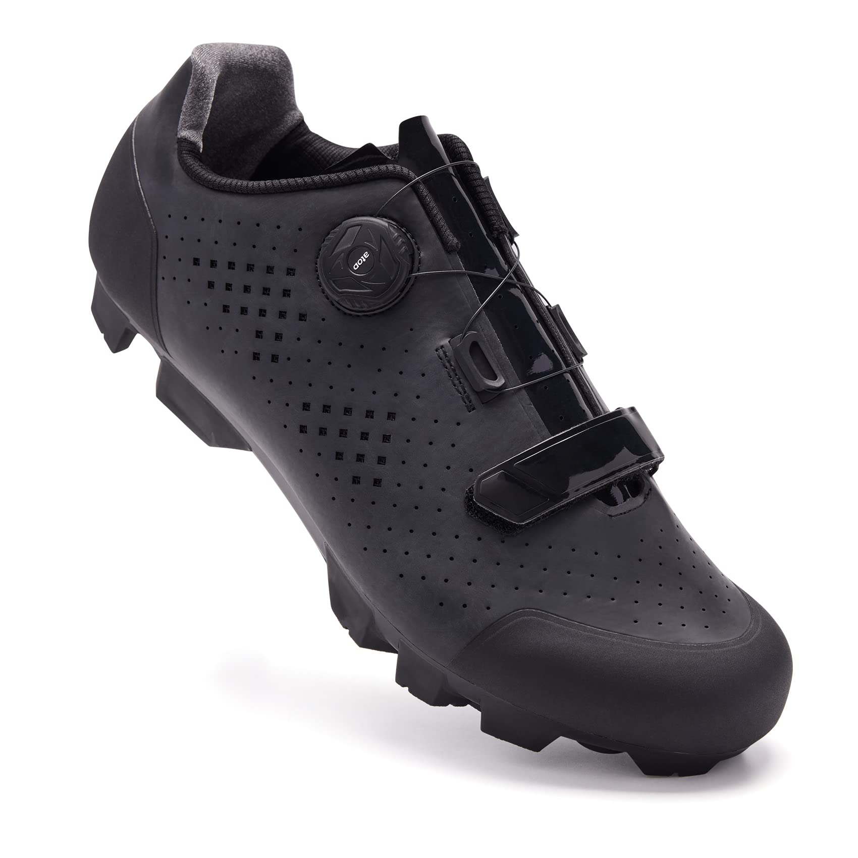 

Santic MTB Shoes with SPD Compatible Bindings, Cycling Shoes for Mountain Bikes (Black, Size 42)