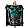 Soft Fleece Blanket With Customizable Smiling Cat Print Sofa Bed Couch Cozy Throw Winter