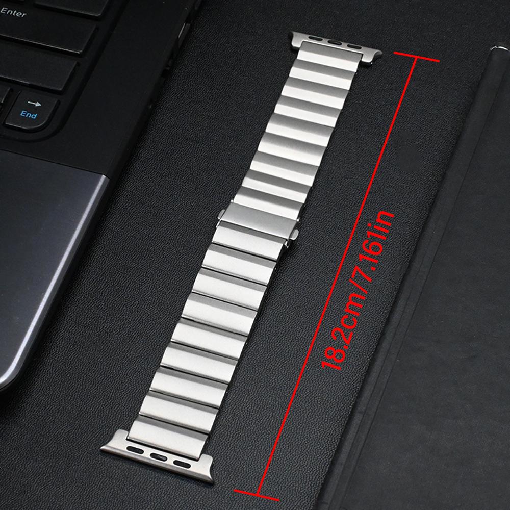 Men Luxury Titanium Metal Strap for Apple Watch Band Ultra 2 49mm Correa Link Bracelet Iwatch 10 9 7 8 5 6 Se 4 46mm 44mm 45mm