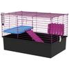 Chinchillas Small Rabbit Guinea Pig Small Animal Cage, Pet Playhouse, with Platform, Ramp, 71 X 46 X 47cm