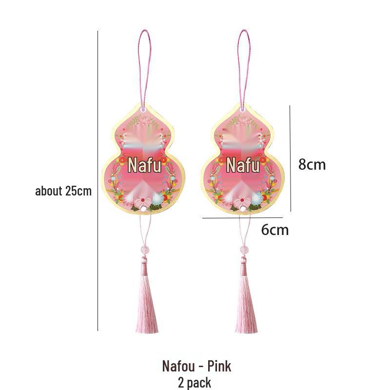 2026 Guochao Ancient Style Fan-Shaped New Year Blessing Card - Creative Hanging Gift