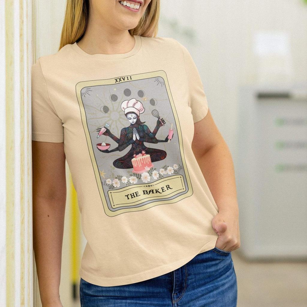 Baking Shirt, The Baker Goddess Tarot Card Shirt, Baking Lover Gifts Cake Decora