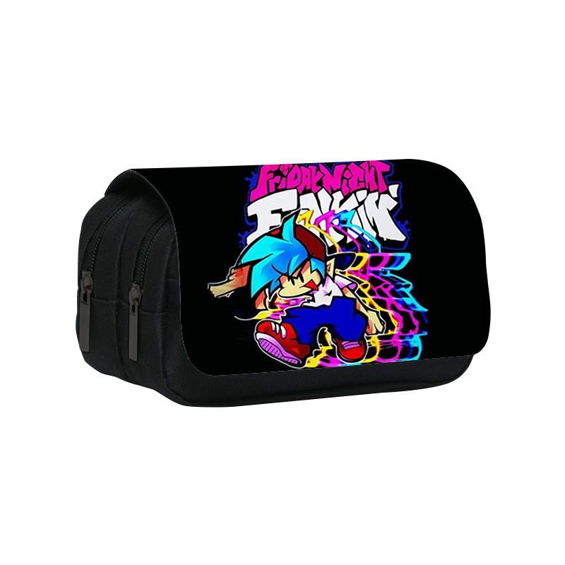 Friday Night Funkin Pencil Case With Nylon Material And Spacious Storage For Students