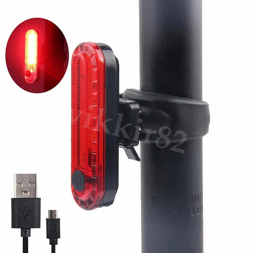 Bike Light Taillight LED USB Charging Safety Warning Bicycle Rear Light Night Riding Tail Light Cycling Accessories Waterproof