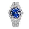 New Fashion Men's Steel Belt Quartz Watch Casual Business Calendar Full Drill Men's Watch Manufacturer