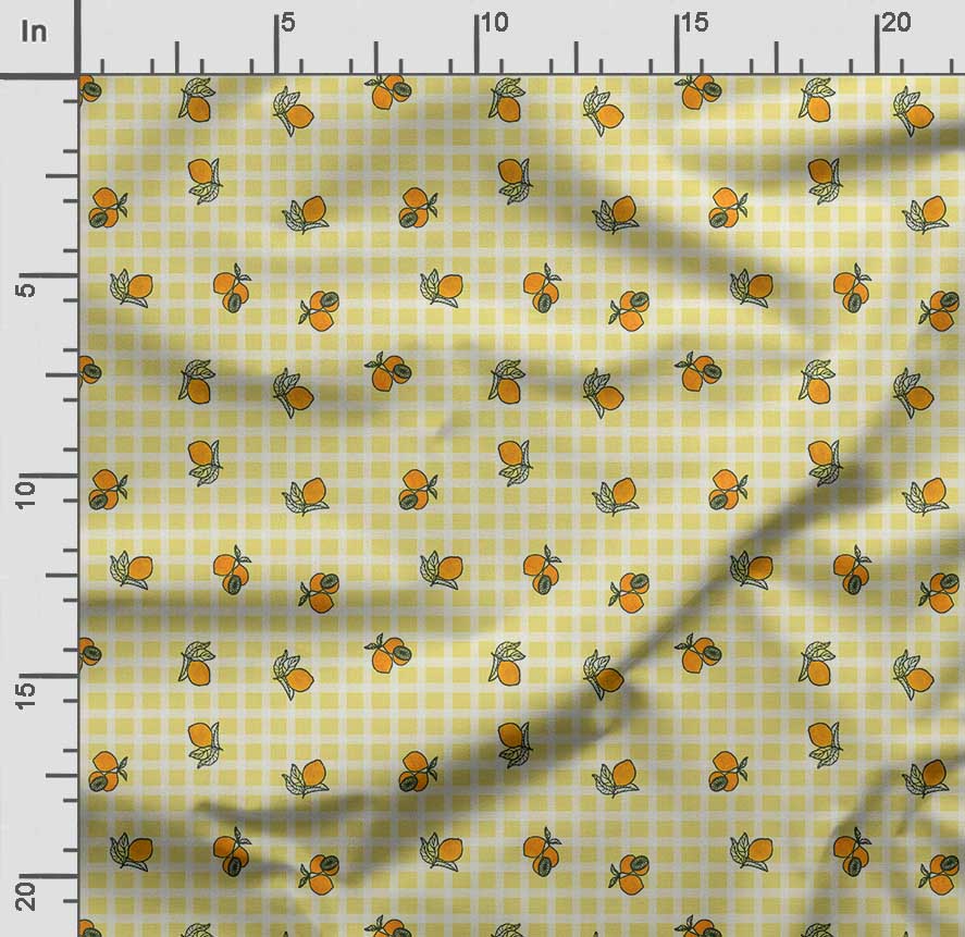 Soimoi Check Print,  Cotton Cambric, Quilting Fabric Sold by The Yard 42 Inch Wide, Medium Weight Cotton Fabric, Sewing  Supplies,Baby