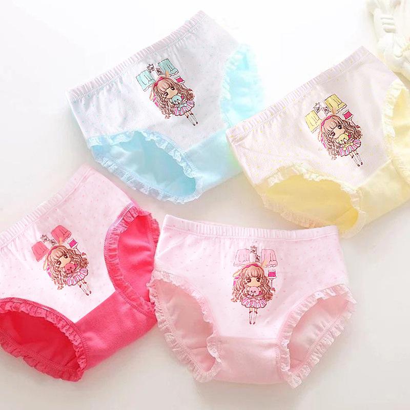 Hui Sha Cartoon Baumwoll-Mädchen-Dreiecksslips