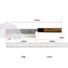 6.3 Inch Nakiri Knife Stainless Silver Steel No. 3 Blade Olive Wood Handle Sharp Chef Cleaver Slicing Japanese Kitchen Knife
