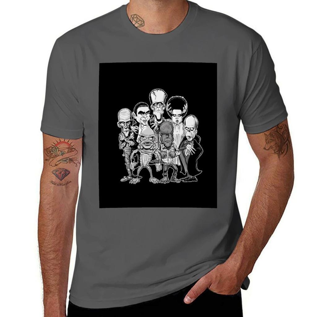 Classic Monsters Tshirt Quick Dry Training Short Sleeve Tee Tshirt