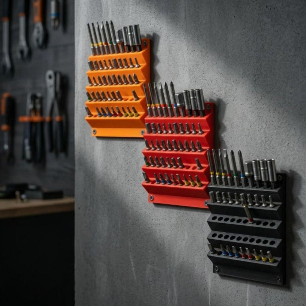6.3mm Screwdriver Bit Organizer 3D Printing Drill Bit Storage Stand Professional Use