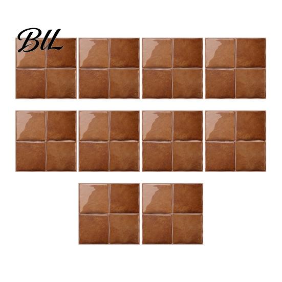 Bathroom Wall Protection Film Square Checkered Tiles Stickers, Self Adhesive Retro PET Panels, Removable DIY Home Decor Wallpaper Easy Peel And Stick