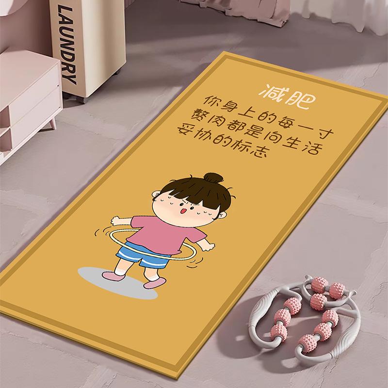 Covoraș de fitness silențios, antiderapant, cu absorbție a șocurilor, pentru sărituri în interior, alergare, dans și yoga