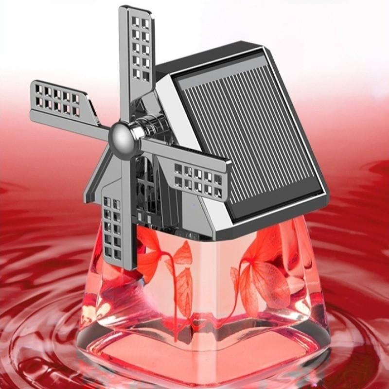 Car Dashboard Air Freshener Car Air Perfume Solar Aromatherapy Diffuser Windmill Design Interior Decoration
