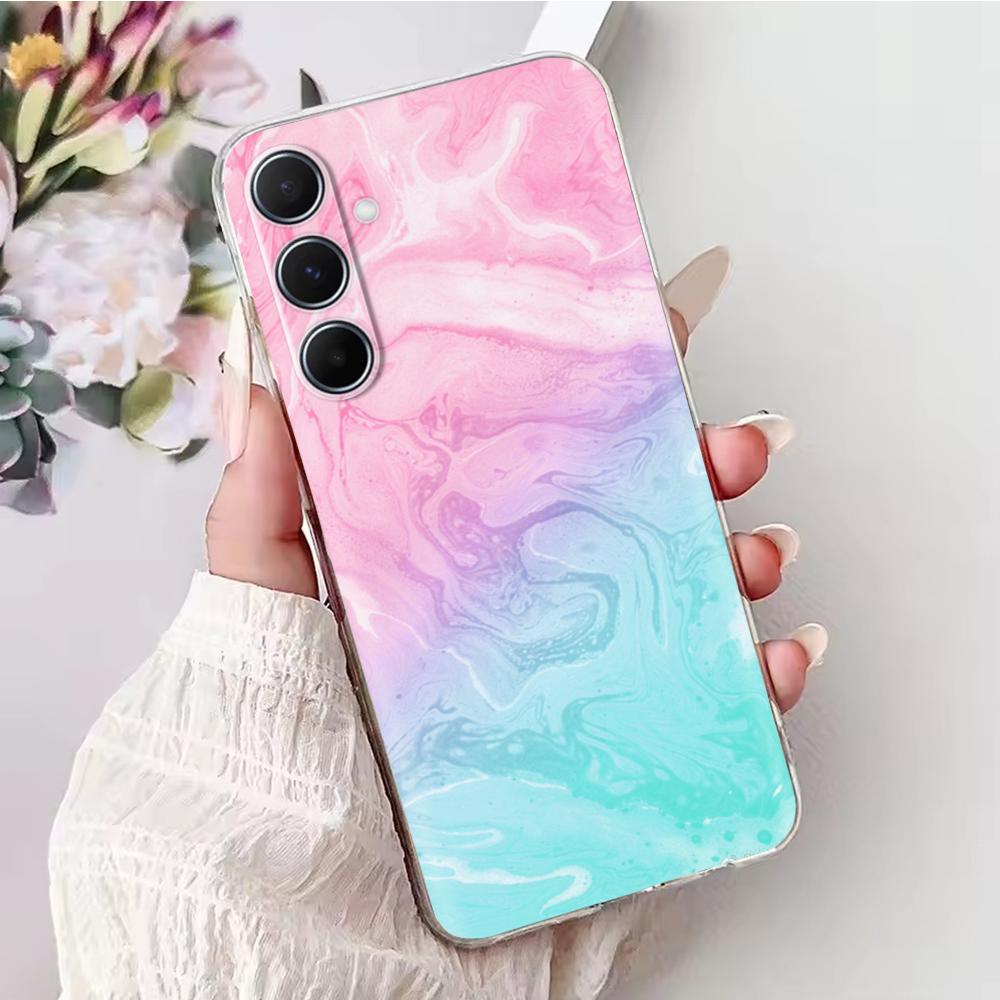 Für Samsung Galaxy A24 4G Hülle Cartoon Weiche Silikon Handyhülle Für Samsung A24 SM-A245F A 24 Rückabdeckung Transparent Fundas Coque