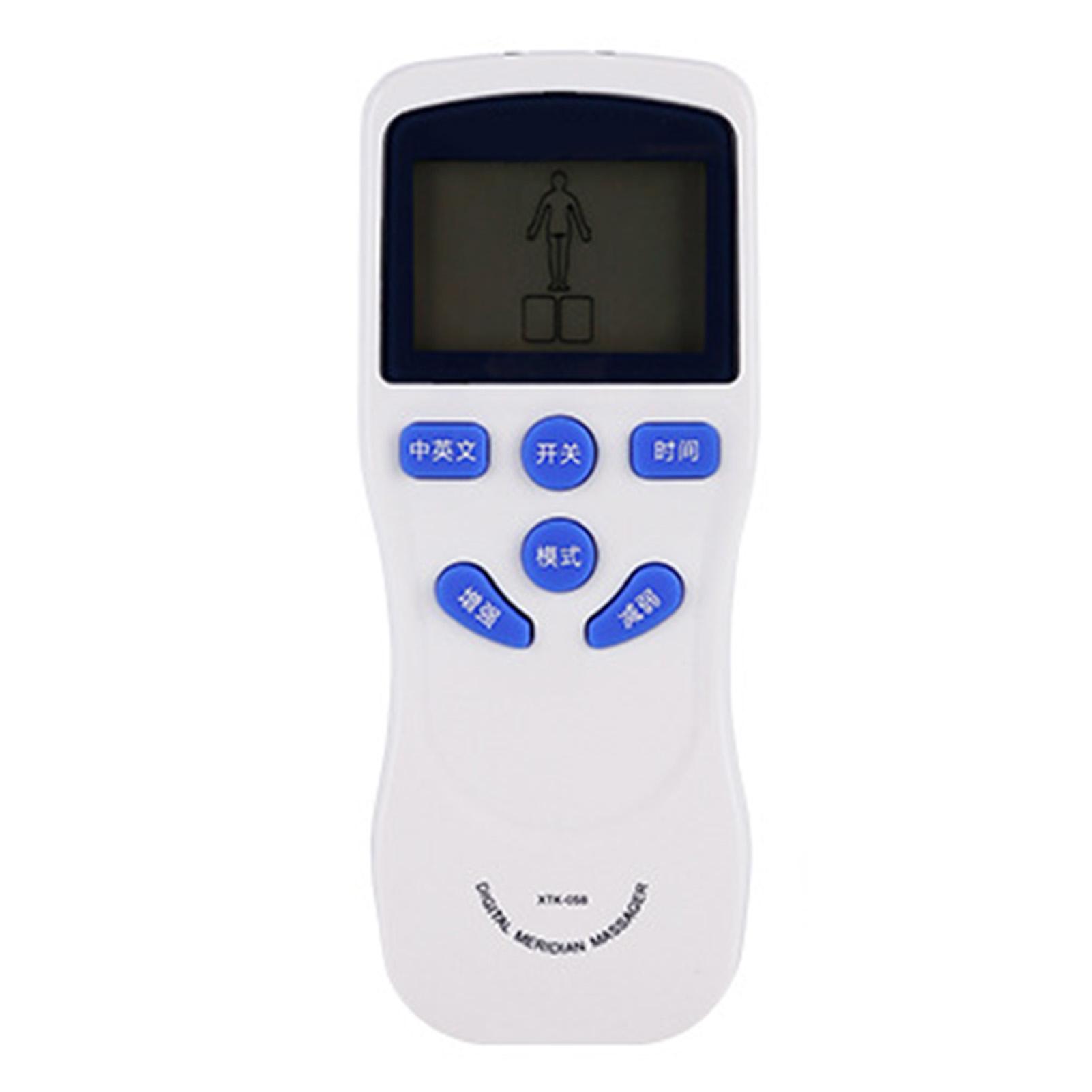 Electric Meridian Massage Machine Dual Output LED Display 8 Modes Digital Meridian Massager with Timing Function