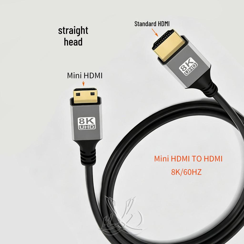 Câble Mini HDMI 2.1 8K Ultra-Fin pour TV, Caméra, Moniteur