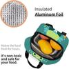 Cute Frog with Big Eyes Print Thermal Lunch Bag Insulated Bento Box Reusable Waterproof Lunch Bag for Office Picnic Hiking Beach