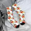 Winterwarme, lustige Herren- und Damen-Socken im Buntstift-Shin-Chan-Stil, Vintage-japanisch-kakao-mäßig, schweißabsorbierend, Skateboard-Socken
