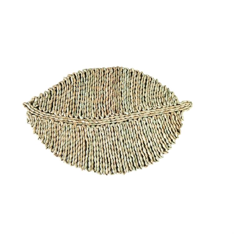 Individualisierte Rattan-Wanddekorationen Einzigartiger runder Wandbehang aus Grasgeflecht