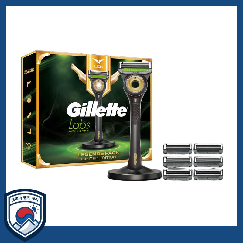 

[Gillette] GilletteLabs LCK Legend Pack Limited Edition (Handle + 7 Cartridges) - Professional Skin-Prep Recharge & Exfoliating Shaving Therapy