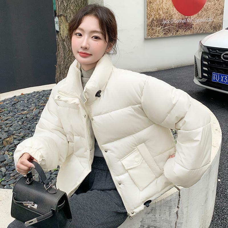 Cotton jacket women's short new padded jacket women's thickened down cotton jacket women's Korean version of loose bread jacket padded jacket