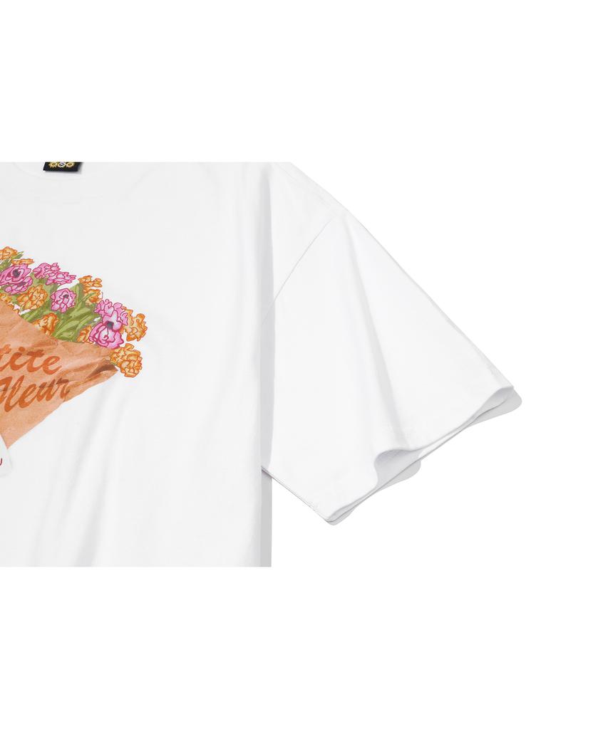 CPGN STUDIO Dtp Petit Flower Short Sleeve T-Shirt White