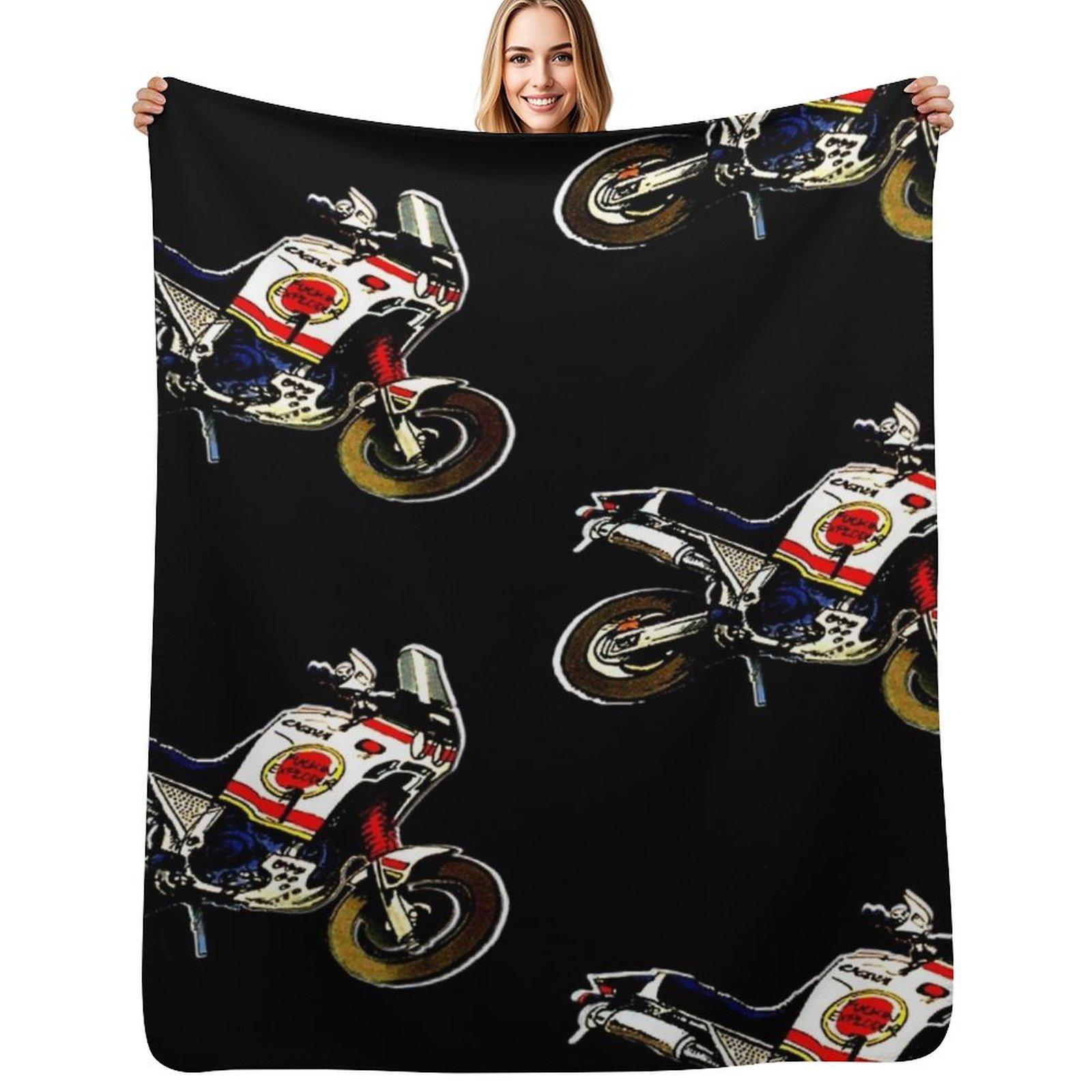 Lucky Strike Cagiva Elefant Cartoon Throw Blanket Soft Solid Color Blanket for Couch Bed Size: 75*100cm, Weight: 230 GSM