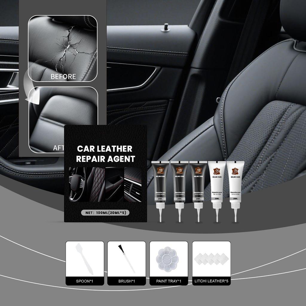 Automotive Leather Repair Kit Dashboard Renewed Color Paste Seat Scratches Removal Couch Saddle Handbag Furniture  Repair Tool
