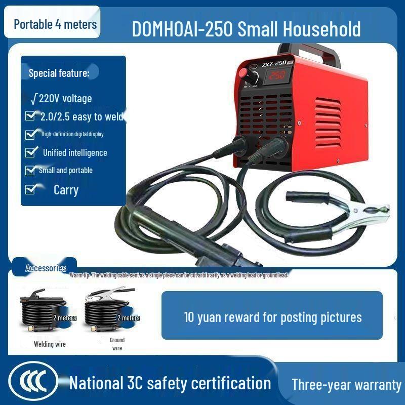 Dual Voltage 220V Portable Electric Welder - High Power, Pure Copper, 400A Manual Set