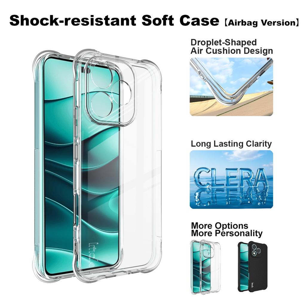 For Honor 400 Lite 5G Phone Case IMAK Shock-resistant Soft Case