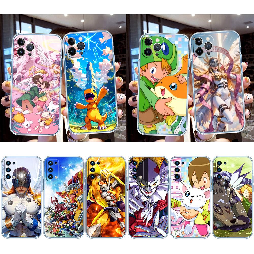 Angel D-Digimons Transparent Phone Case for Motorola Moto G7 G8 G9 G84 G85 G73 G24 G15 Z2 Play Power Plus