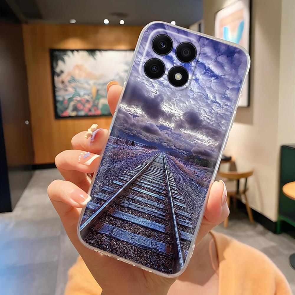 For Honor X8b X8a 4G LLY-LX1 LLY-LX2 CRT-LX1 Cute Cartoon Painted Phone Cover TPU Soft Clear Silicone Case On Honor X8a 4G Mask