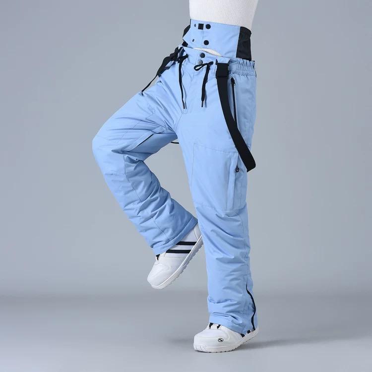 Techwear Style Wearproof Windproof Waterproof Breathable Ski Pants Overalls Man Woman Winter Thicken Warm Snowboarding Trousers