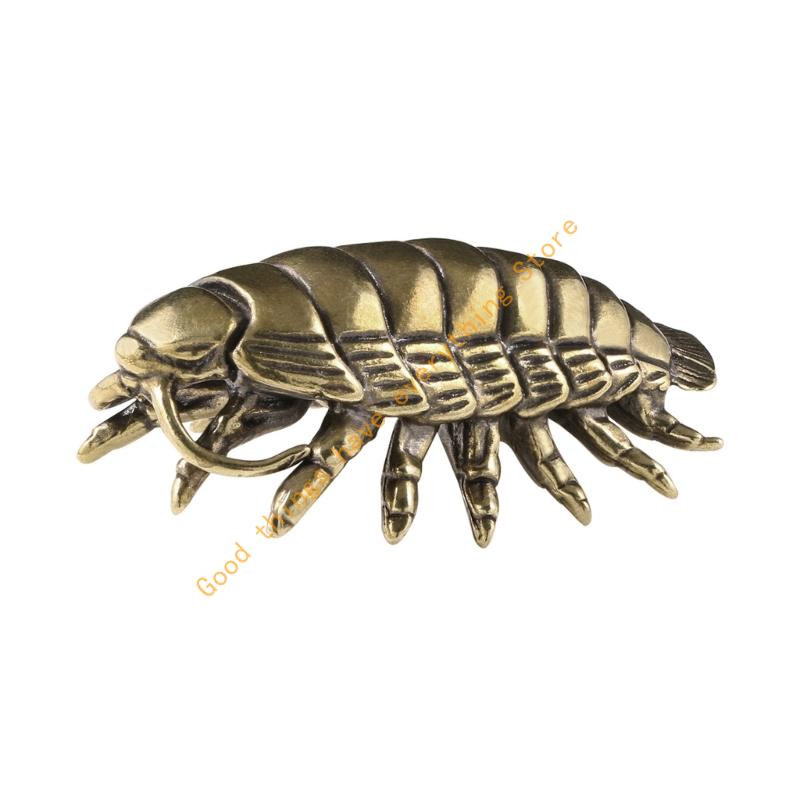 

Ancient Art Brasses Sculpture Prehistoric Giants Isopod Miniature Figurine Marine Creature Ornament Home Decors Collection 55KF