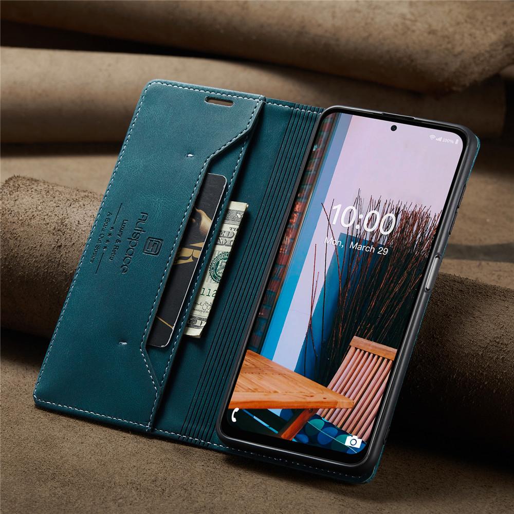 Luxury Genuine Leather Magnetic Wallet Flip Case for Samsung Galaxy M53 M33 M13 M32 M31 M12 M23 Card Slot Stand Shockproof Foldable Protection Cover
