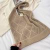 Large Capacity Knitted Handheld Knitted Shoulder Shopping Bag