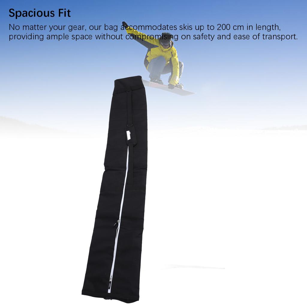 Padded Snowboard Bag 600D Oxford Cloth Water Proof Lining Ski and Snowboard Bag with Wheels 200cm