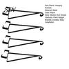 Adjustable Metal Bracket 4PCS Plant Hanger Bracket, Wall Mounted Vertical Hooks, Backyard Hanging Planter Strong Load-bearing Capacity Brackets