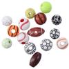 200 PCS Sports Beads Sports Ball Beads Acrylic Pony Beads Shapes Baseball Beads  Necklace