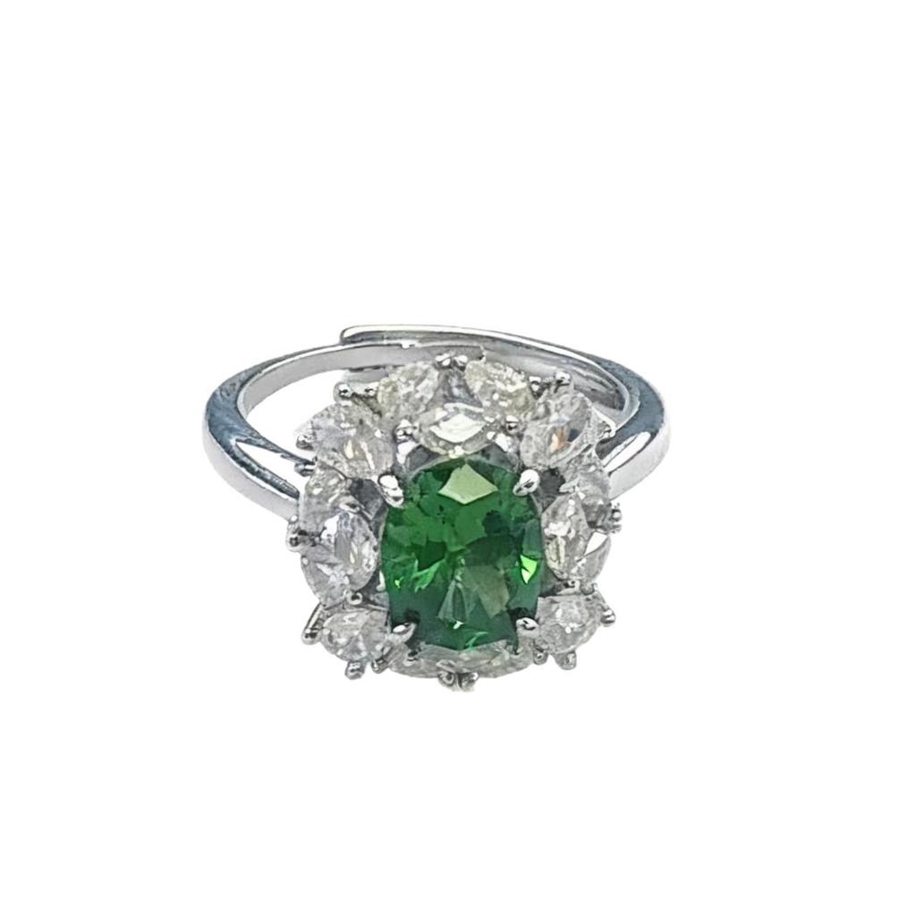 Premium Bright Treasure Jewelry Ruby Ring Women'S Light Luxury Premium Sense Opening Design Luxury Sapphire Ring